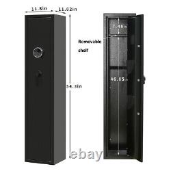 Rifle Gun Safe Biometric Quick Access Firearm Storage Metal Long Gun Gun Cabinet