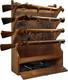 Rifle Gun Wooden Display Rack Cabinet Storage Wall Mount Home Gun Racks Soft Pad