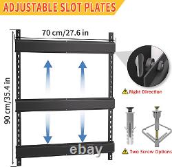 Rifle Handgun Gun Rack Steel Wall Mount 4 Rifle 2 Pistol Racks Home Room Safety