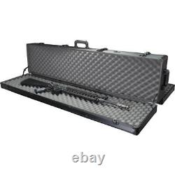 Rifle Hard Carry Case 50 Double Sided Gun Storage Foam Padded Tactical Hunting