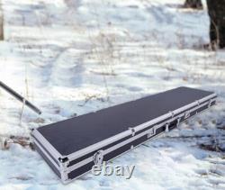 Rifle Hard Carry Case Key & Combination Lock Foam Padding Long Gun Storage Box