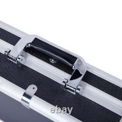 Rifle Hard Carry Case Key & Combination Lock Foam Padding Long Gun Storage Box