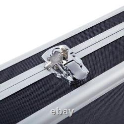 Rifle Hard Case Key Combination Lock Carry Foam Pad Sport Gun Storage Box Secure