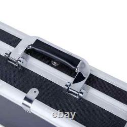 Rifle Hard Case Key Combination Lock Carry Foam Pad Sport Gun Storage Box Secure