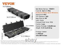 Rifle Hard Case Portable Long Gun Storage Hard Suitcase, Casters Protective Case