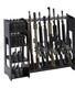 Rifle Rack Holds 9 Long Guns Storage Stand Vertical Display Organizer Shelf