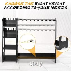 Rifle Rack Holds 9 Long Guns Storage Stand Vertical Display Organizer Shelf