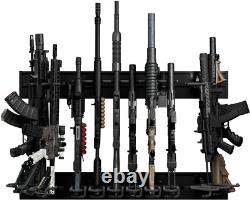 Rifle Rack Organizer Storage Gun Wall Mounted Display 12 Rifle Holder Made in US