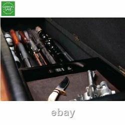 Rifle Safe Hidden Firearm Storage Cabinet Rack Bench Seat Ottoman Gun Box Lock