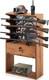 Rifle Shotgun Floor Rack Display Stand Gun With Storage Locking Door American Flag