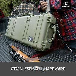 Rifle Shotgun Gun Case Hard Carrying Storage Box Firearm Large Wheels Pelican