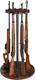 Rifle Shotgun Gun Rack Holds Organizer Stand Wooden Display Storage Up To12 Guns