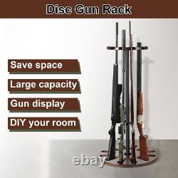 Rifle Shotgun Gun Rack Holds Organizer Stand Wooden Display Storage Up to12 Guns
