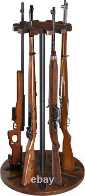 Rifle Shotgun Gun Rack Holds Organizer Stand Wooden Display Storage Up to12 Guns