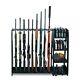 Rifle Shotgun Gun Rack Wooden Floor Standing Indoor Display Safe Up To 17 Guns