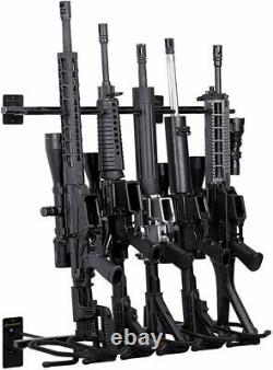 Rifle Shotgun Hooks Rack Gun Storage 6 Guns Firearms Holder Bow Mount Hangers