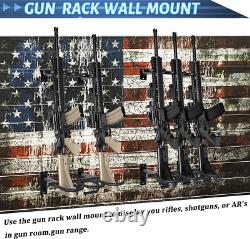 Rifle Shotgun Hooks Rack Gun Storage Firearms Holder Freestanding 6 Guns (2 Set)