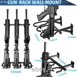 Rifle Shotgun Hooks Rack Gun Storage Firearms Holder Freestanding 6 Guns (2 Set)