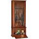 Rifle Shotgun Organizer Storage Cabinet Wood Display Home Safe For 8 Gun Cabinet