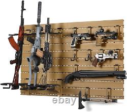 Rifle Shotgun Pistol Wall Rack Steel Tactical Carbine Handgun Storage 12 Guns