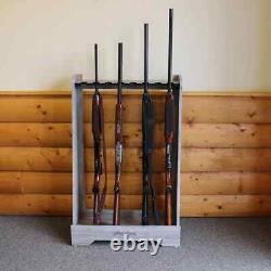 Rifle Shotgun Rack Indoor Safe Free Standing Gun Display Rack Hold Up to 8 Guns
