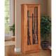 Rifle Shotguns Organizer Storage Rack Classic Wood Freestanding Safe Up To10 Gun
