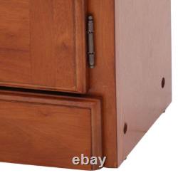 Rifle Shotguns Organizer Storage Rack Classic Wood Freestanding Safe Up to10 Gun