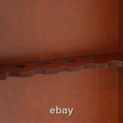 Rifle Shotguns Organizer Storage Rack Classic Wood Freestanding Safe Up to10 Gun