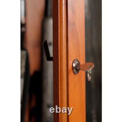 Rifle Shotguns Organizer Storage Rack Classic Wood Freestanding Safe Up to10 Gun