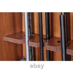 Rifle Shotguns Organizer Storage Rack Classic Wood Freestanding Safe Up to10 Gun