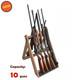 Rifle Storage Rack Shotgun Stand Hunting Trophy Room Free Standing 10 Gun Shelf