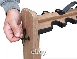 Rifle Storage Rack Shotgun Stand Hunting Trophy Room Free Standing 10 Gun Shelf