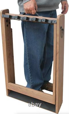 Rifle Storage Rack Shotgun Stand Hunting Trophy Room Free Standing 10 Gun Shelf