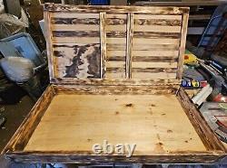 Rustic American Flag Concealment Cabinet Secret Hidden Storage Box Gun conceal