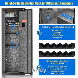 SRWTRCHRY 5 Rifle Gun Safe, Gun Cabinet for Shotgun, Digital Keypad Gun Storage