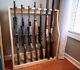 Safe Display Storage Standing Gun Riffle Shotgun Solid Wooden Pine Rack Holder