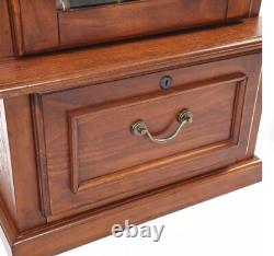Safe Rifle Storage Cabinet Shotgun 8 Gun Locked Organizer Wood Display Home