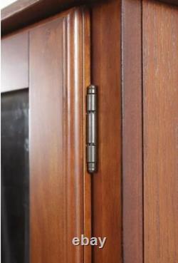 Safe Rifle Storage Cabinet Shotgun 8 Gun Locked Organizer Wood Display Home