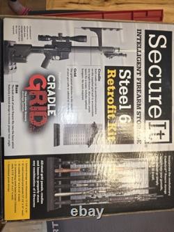 SecureIt Gun Safe Kit 6 Retrofit Intelligent Firearms Storage Cradle Grid