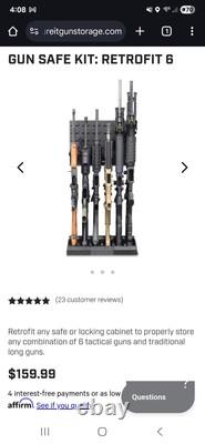 SecureIt Gun Safe Kit 6 Retrofit Intelligent Firearms Storage Cradle Grid