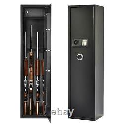 Security 5 Gun Rifle Pistol Electronic Lock Keys Storage Safe Box Electronic