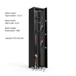 Security 5 Gun Rifle Storage Electronic Lock/Fingerprint Shotgun Pistol Cabinet