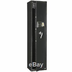 Security 5 Gun Rifle Storage Electronic Lock Shotgun Pistol Cabinet Safe Firearm