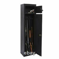 Security 6 Gun Rifle Storage American Lock Shotgun Pistol Cabinet Safe Firearms