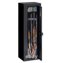 Security Gun Cabinet Firearm Safe 10 Gun Rifle Storage Locker Shotgun Key Coded