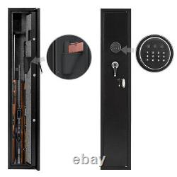 Security Gun Rifle Storage Wall Safe Box Electronic Lock Shotgun Steel Cabinet