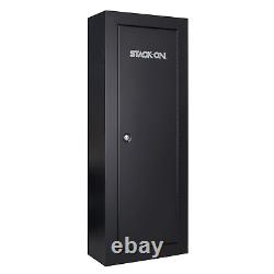 Security Storage Cabinet 8-Gun Three Point Locking Safe Black Steel 55 in