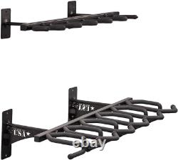 Shotgun Rifle Metal Rack Wall Mount Holder Vertical 6-Gun Display Organizer USA