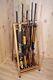 Shotgun Storage Rack Rifle Display Rack Standing Floor Holder Hardwood Hunting