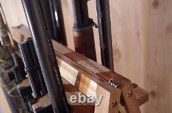 Shotgun Storage Rack Rifle Display Rack Standing Floor Holder Hardwood Hunting